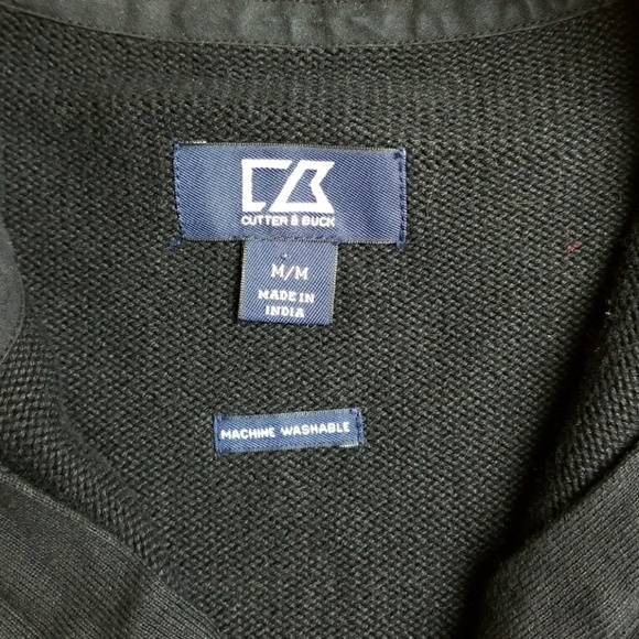 Cutter & Buck - Black Zip up Sweater - Picture 5 of 8